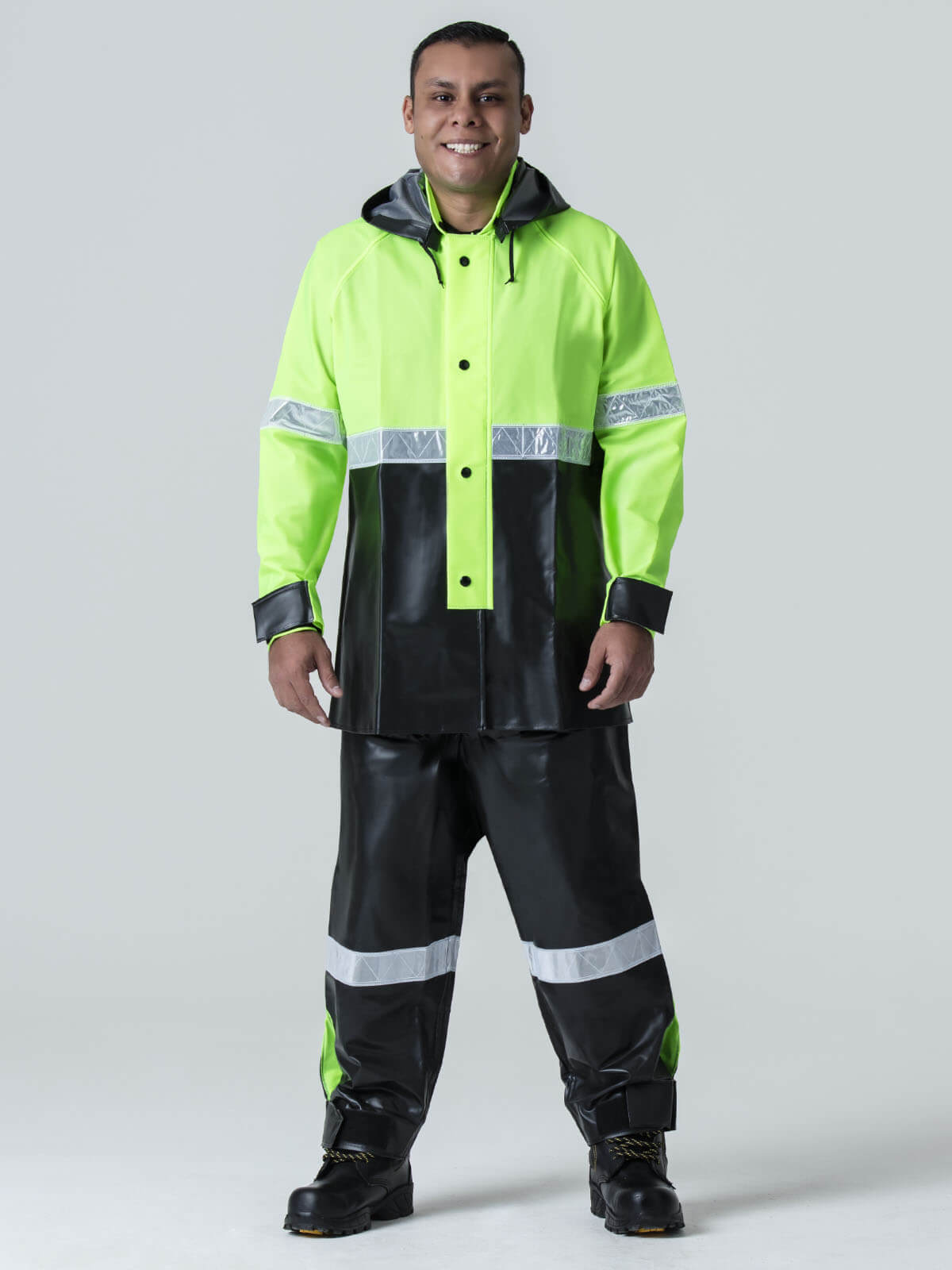 impermeable motociclista color verde 