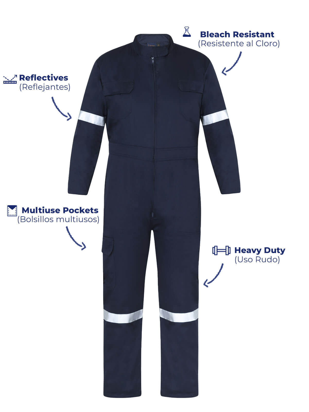 Embroidered Work Coveralls