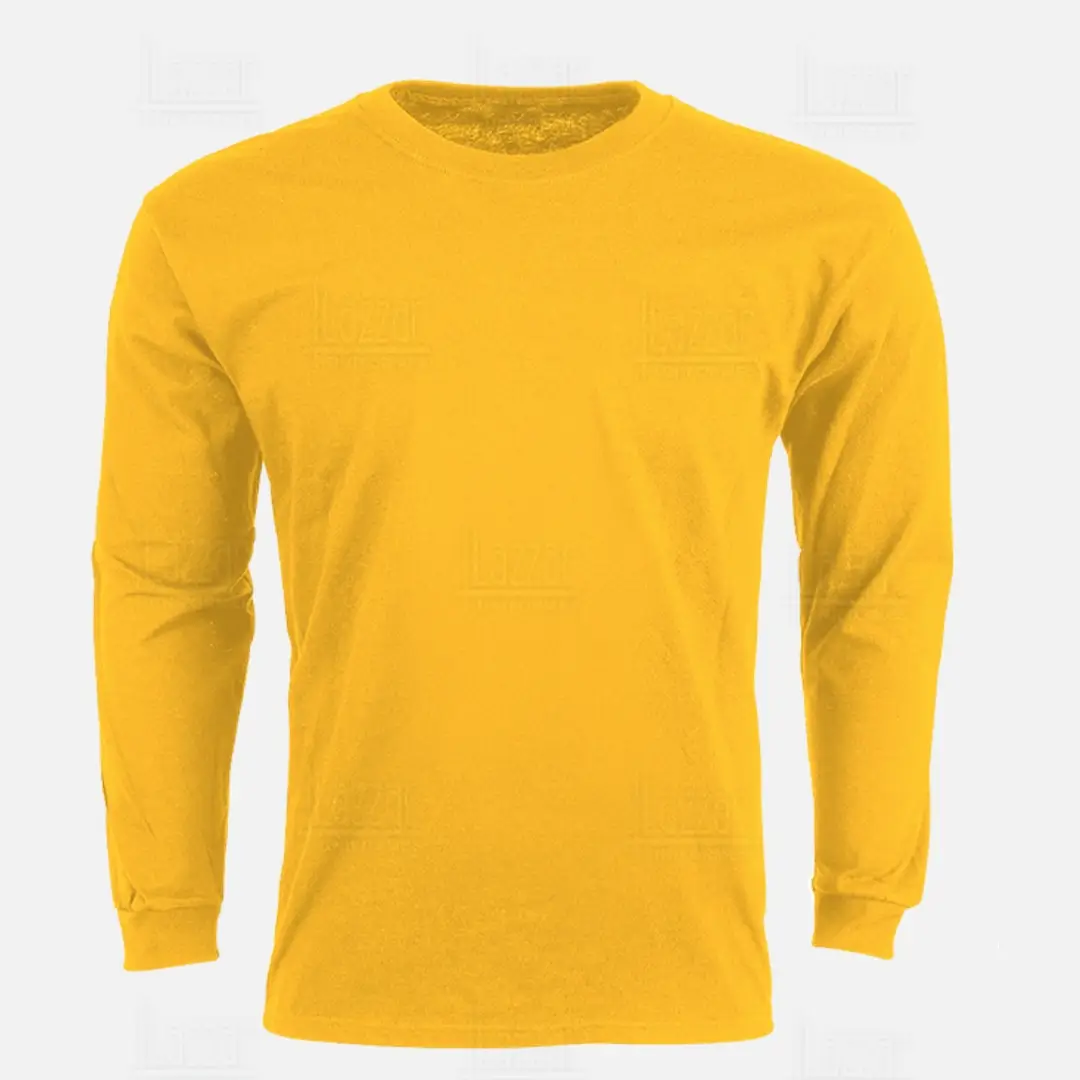 Camiseta de cuello redondo color amarillo