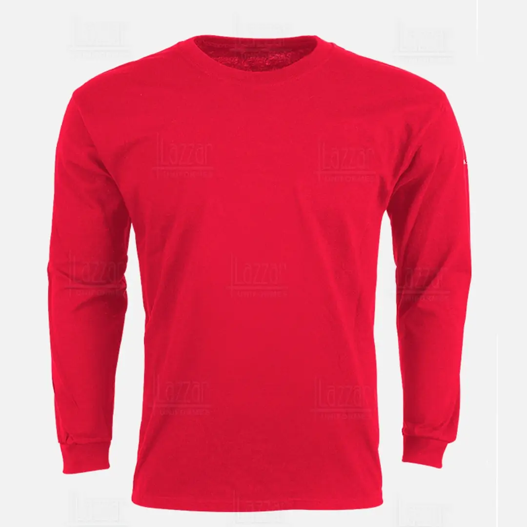 Red crew neck t-shirt