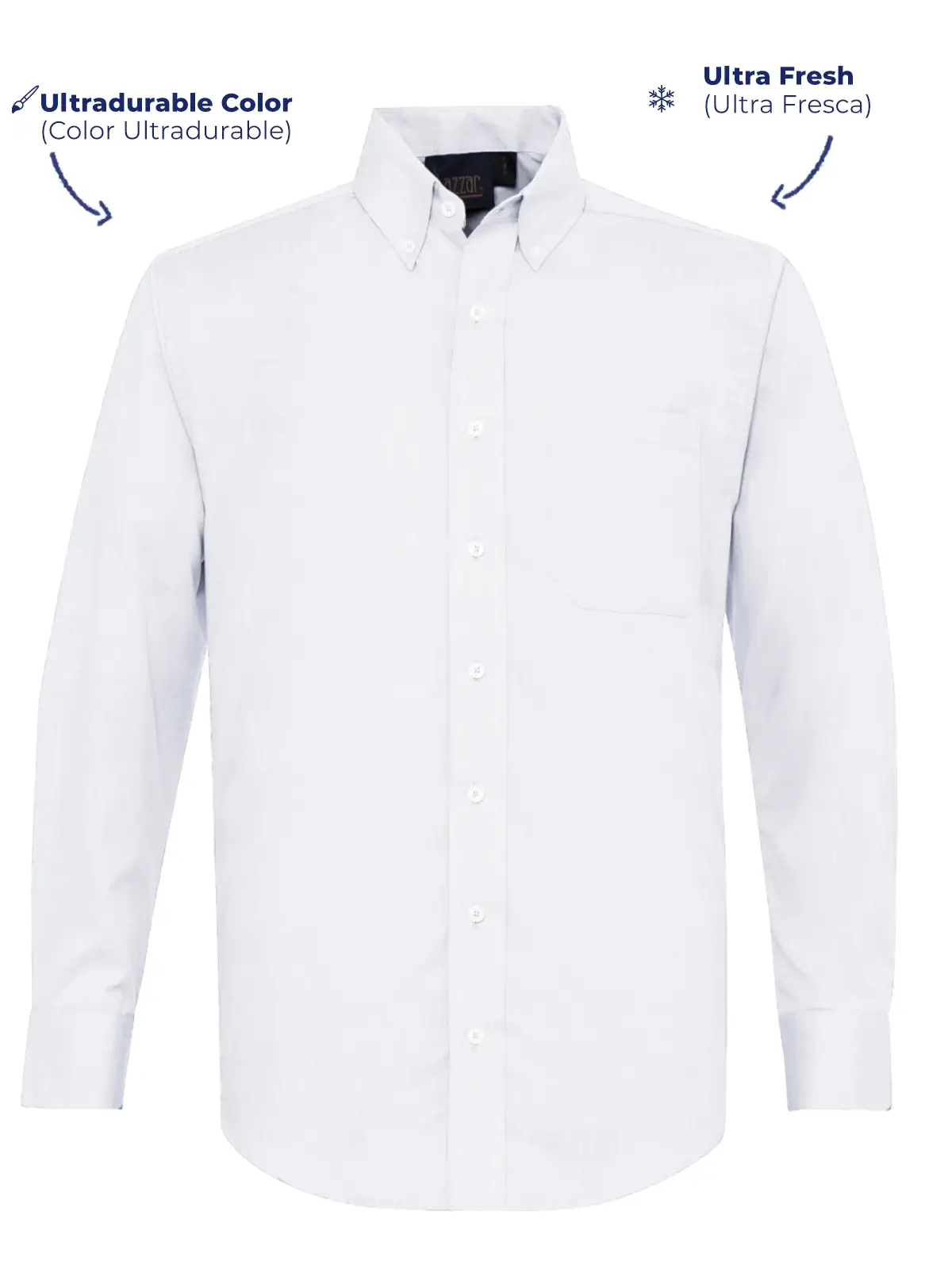 Long sleeve white oxford shirts