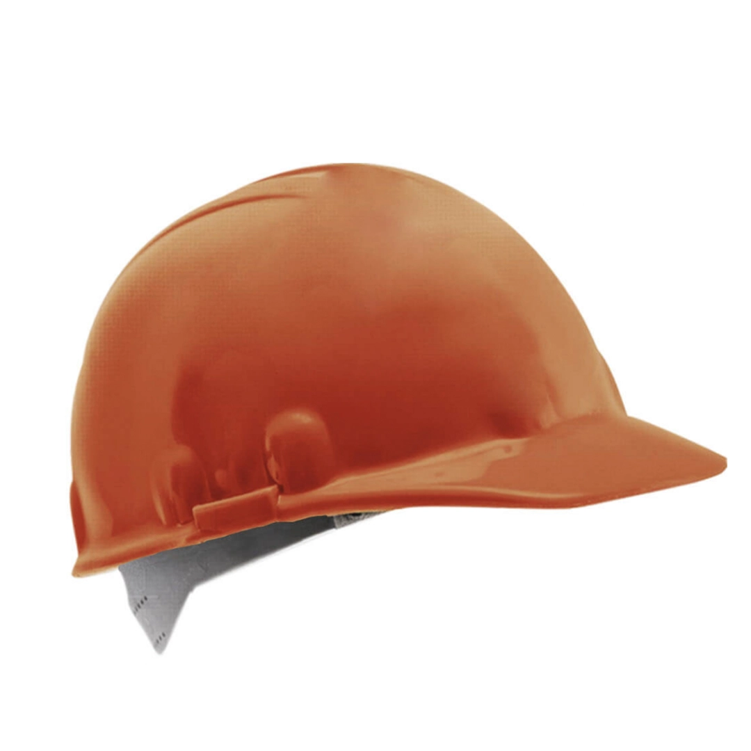 casco naranja