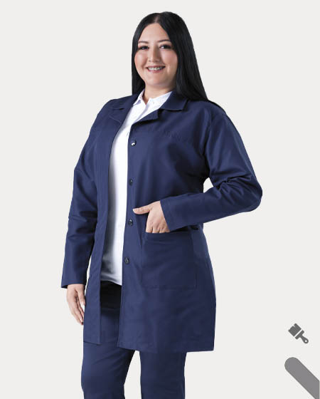 Embroidered Lab Coat