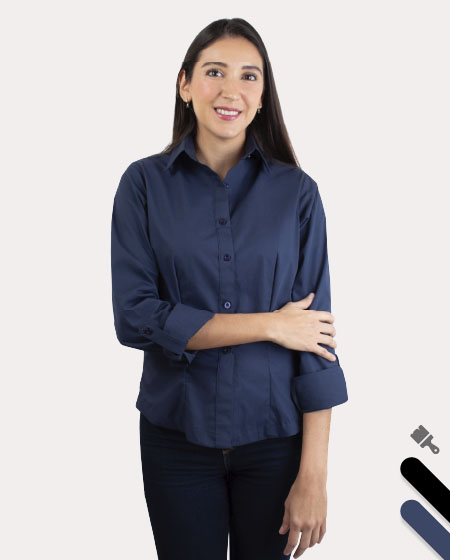 Blusas de Gabardina Italiana para Trabajo