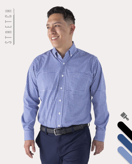 Men's Grid Stretch Shirt