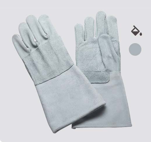 Guantes de soldador largos