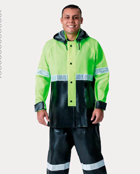 Motorcyclist Reflective Raincoat 