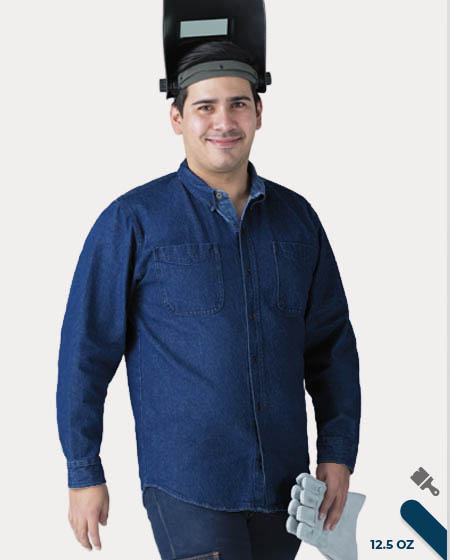 Heavy Duty Denim Welding Shirt (12.5 oz)