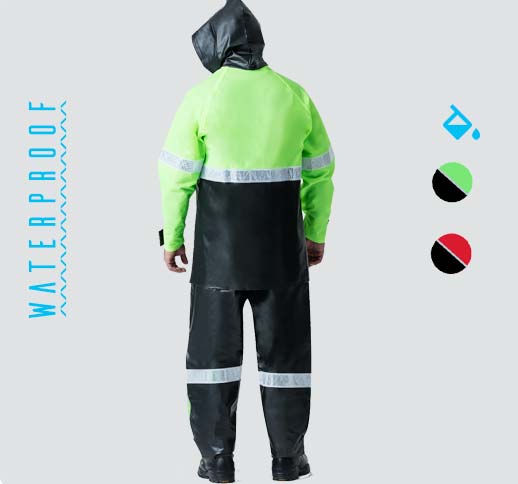 Impermeable Reflejante Motociclista