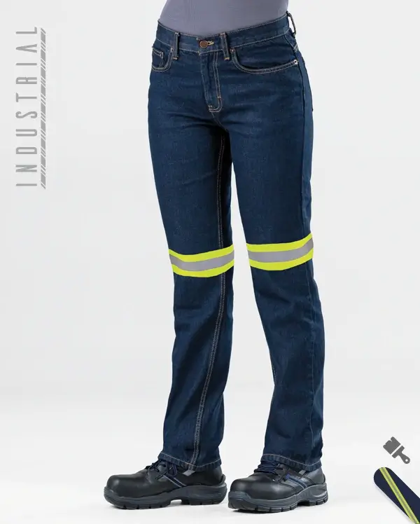 Women’s Reflective Denim Work Pants