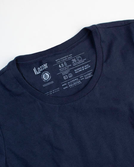 Playera cuello redondo ecologica