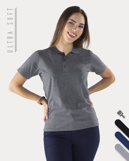 Playera polo tipo sport viscosa para Dama