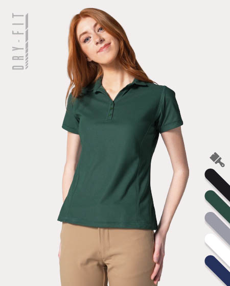 Playera Polo Micropique Transpirable de Dama