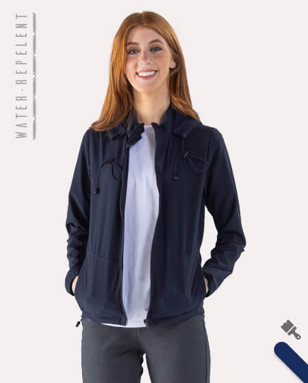 Rain Jacket With Hood Woman