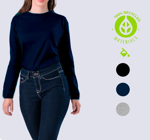 Eco-friendly Long Sleeve T-Shirt Woman