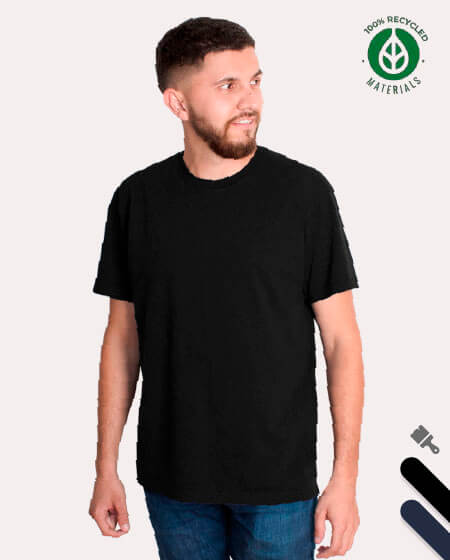 Playera cuello redondo ecologica