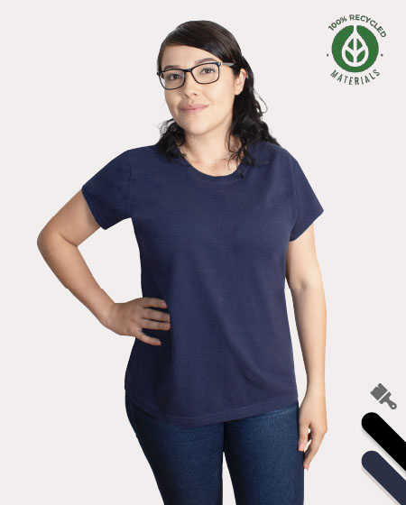 Playera cuello redondo dama ecologica 