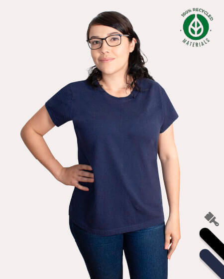 Playera cuello redondo dama ecologica 