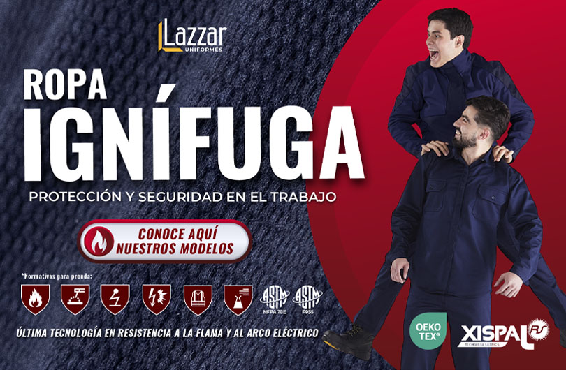 Lazzar Uniformes resistentes al fuego para seguridad laboral en industrias